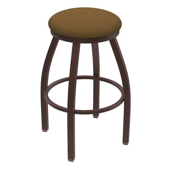 Holland Bar Stool Co 25" Swivel Counter Stool, Brnz Finish, Canter Saddle Seat X802 - main